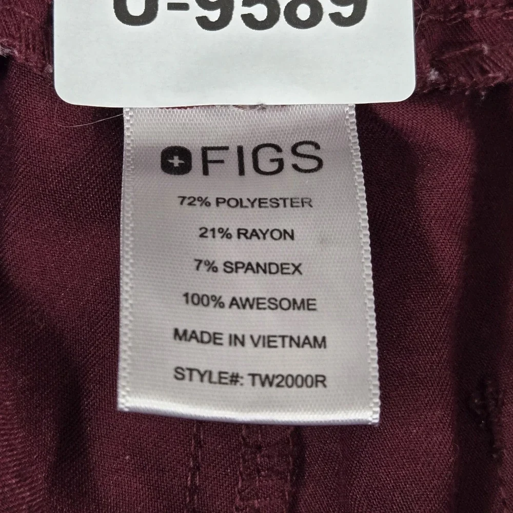 FIGS Women Scrub Pants L Red Yola Skinny‎ TW2000R PO#1619